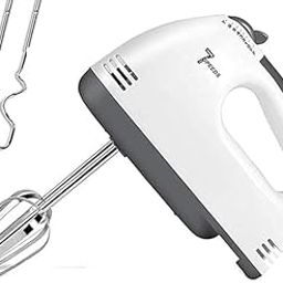 Drumstone (15 Years Warranty) Electric Hand Mixer with Base - 7 Speed Control, Stainless Steel Beaters & Dough Hooks - Cream Maker for Cakes and More (White) - Gift for Baking Enthusiasts-picture-3