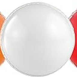 Skart I10 Cricket Practice/Traning Ball Pack of 2, Rubber Synthetic Cricket Ball White and Red, Model- (3)-image-36
