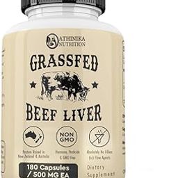 Grass Fed Beef Liver 180 Capsules, Supports Energy Production, Detoxification, Digestion, Immunity and Full Body Wellness, Non-GMO, Freeze Dried Liver Health Supplement-image-62