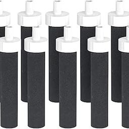 Kqcibz Replacement Spare Parts Activated Carbon Water Bottles Filters for BB06, Hard Edge, Sport Bottles Filters, 10 Count, Black-image-82