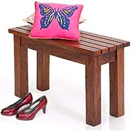 IThree Solid sheesham Wood Solid Sheesham Wood 2 Seater Sitting Bench for Home and Living Room (Honey Finish)-image-51