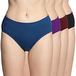 Women's High Coverage Super Combed Cotton Elastane Stretch Mid Waist Hipster Panties with Concealed Waistband and StayFresh Treatment(Pack of 4) (Colors&Print May Vary)-picture-27