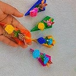 Wedding Creations Haldi Kumkum Handmade Bouquet Shape 40 nos-image-82