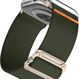 VEMIGON Sport Nylon Band Compatible with Apple Watch Series 9/8/7 (41mm/45mm) | Series 10 (42mm/46mm) | SE2/SE/6/5/4 (40mm/44mm) | Ultra 49mm | Series 3 38mm, Elastic Fabric Solo Loop Strap for iWatch-image-87