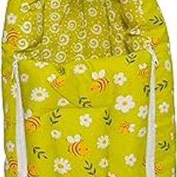 Toddylon Baby Gift Pack Set – New Born Cotton Carry Bag for 0–6 Months | Floral Print | Combo for Newborns (Green)-image-66