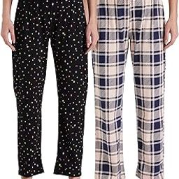 Women Ankle Length Cotton Night Pants (Pack of 2)-image-83