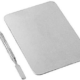 Makeup Mixing Palette Stainless Steel Finger Ring Plate-11