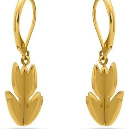18k Gold Plated Golden Tulip Earrings for Women - Gift for Girls & Women | Waterproof & Anti-Tarnish Earrings, Women's Jewellery-image-74