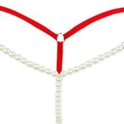 NewFashionCloth Women's Pearl G-String Low Waist Lingerie Thong, Free Size Fit for Small-Medium-Large Waist-image-49
