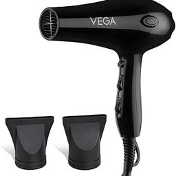 Vega VHDP-02 Professional Hair Dryer For Women & Men- (Pro Touch 1800-2000W) Cool Shot Button, 2 Heat/2 Speed Settings & 2 Detachable Nozzles|Black|2000 Watt-13
