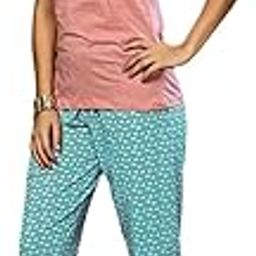 Women's Cotton T-Shirt & Capri Pyjama Set Night Suit Sleepwear Nightwear Nightdress Loungewear for Women and Girls-image-47