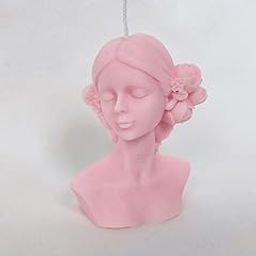Polaris Fox Handmade Pure Soy Wax Scented Lady Candle | LXBXH : 7x5x10cm | Pink Color | Weight 125gm-image-8