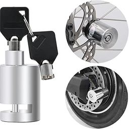 SPOTVIEW Disc Lock for Bike - Pack of 1 | Anti Theft Disc Key Lock | Heady Duty Stainless Steel | Keyless Locking | Waterproof | Rust- Resistant | Dust-Proo-20