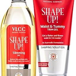 VLCC Shape Up Slimming Oil - 200ml and VLCC Shape Up Waist & Tummy Trim Gel - 200g | Fights Cellulite, and Reduces Flab | For a Flatter and Firmer Waist | Helps Tone Muscles and Stubborn Fat-34