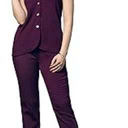 Fashion Dream Women's Cotton Blend Solid Co-Ords Set/Clothing Set|Co Ord Set|2 Piece Co Ord Set|Top And Pant Set-image-63