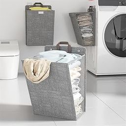 MosQuick® Laundry Basket With Lid - Hangable & Foldable Cloth Basket for Dirty Clothes-picture-15