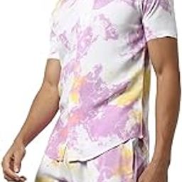 Men's Multicolour Printed Regular Fit Co-Ords Set For Casual Wear | Cotton Blend Fabric | Stretchable | Clothing Set Crafted With Comfort Fit & High Performance For Everyday Wear-image-35