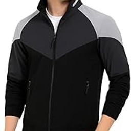 Men's Polyester Lightweight Windcheater Jacket | Stand Collar Full Sleeves Jacket For Sports & Tracking | Water Resistant Jacket For Rainy Season-image-66