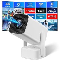 Sepymp Portable Mini Projector, 4K, Projector, Non-Built-in Speaker, 5W, HD 1080P, 350 ANSI, Android 11, Electric Focus, Netflix, Pre-Installed, YouTube.-image-38