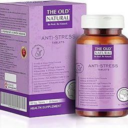 Anti Stress Tablets - Ashwagandha Ksm 66 Extract, L-Theanine, Brahmi, Chamomile Combination For Relieving Stress, – 60 Veg. Capsules (Pack of 1) (Pack of 1)-image-92