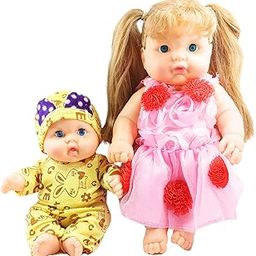 Ladli® My Love Combo Real Look Doll Return Gift for Birthday Gift for Toddler and Baby Girls (Head, Arms & Legs Moveable)-image-73