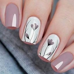 Buddy Jelly Trends 24pcs Stick-on Nails set, with Easy Glue Tab application, Nails are Reusable & Unbreakable (Y-216)-picture-2