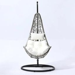 Single Seater Hanging Swing Hammock with Stand Cushion for Balcony, Hammock for Adults Men Women, Large Chair Jhhula Relax for Indoor, Outdoor, Balcony, Deck, Patio, Living Room, (49 inch) Sea Shell-picture-13