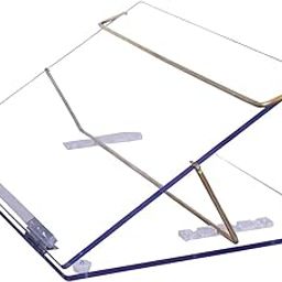 Panku® Acrylic Writing Desk Clear Writing Table Top Elevator with Adjustable Height for Office Easy Reading Desk (16x12 Inches) Premium 8mm Thickness, Transparent Table Top-19