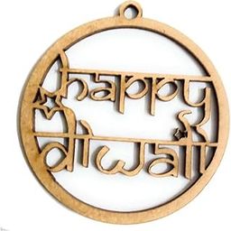 WEHATKE Art and Craft MDF Kraft Wooden Cutout Happy Diwali Tags | Diwali Decor | Invitation Decor (10)-image-49