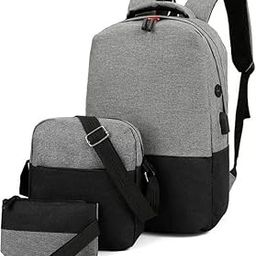 TANTRA Polyester Laptop Backpack 3 PCS Set Backpack Bag 35 L Backpack (Black)-picture-37