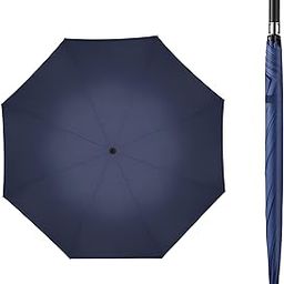 37inch Windproof Large Golf Stick Umbrella with Cover UV Protection, fiber glass handle, 8 ribs and Automatic open for Men, Women and Family-11