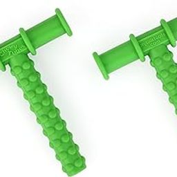 MJ Talk tools Chewy Tubes Knobby Texture Chewy Tubes Green Combo Pack 2-17
