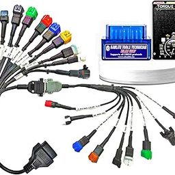 Danlite BS6-BS7 Bike Scanning Cable 21 Coplar for Fast Connectivity Best Wire Quality Unbreakable CableWith ELM 327 OBD-II Scanner (Bike Scanning Cable 21 Coplar)-7