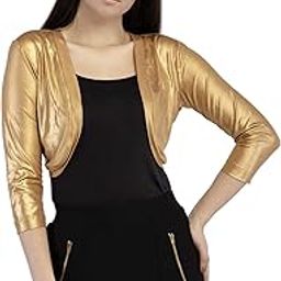Women's Polyester Open Front Shrug-image-22