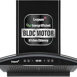Livpure 60cm 1400m3/hr BLDC Filterless Autoclean Chimney|9 Speed With RPM Display|Oil Collector|Touch & Gesture Control |10 Yrs Warranty on Motor,1 Yr Comprehensive| LIV-ETERNA-BLDC-60-FL-HAC,Black-image-77