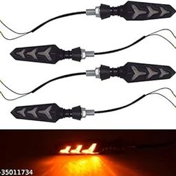T9 TAGGEAR Pack of 4 pcs. Ultra Flexible Led Bike Indicator Yellow Colour For All Bikes universal-image-65