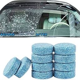SRE Accessories Glass Cleaner 10 Pcs Windshield Wiper washer tablets shampoo wash care kit for Washing liquid, Polish, cleaning Interior, Dashboard-image-0