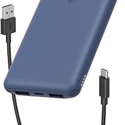 Belkin 10000 mAH Lightweight/Slimmest Power Bank w/ 1 USB-C Port and 2 USB-A Ports | Battery Charger for iPhone Series, Samsung Galaxy, Google Pixel & More | 2 Years Warranty & Upto 2L CEW | Blue-30