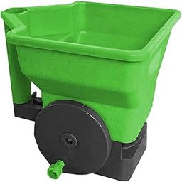 UJEAVETTE Handheld Spreader Adjustable Garden Ice Melt Crank Handle DIY Lawn Dispenser Geen-image-51