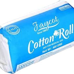 Pure Absorbent Cotton Non-Sterlised Roll Absorbent For Removing Makeup, Face Cleansing And Baby Care | Surgical | First Aid | Saloon - Pack Of 1-400grams (Nett Weight)-image-80