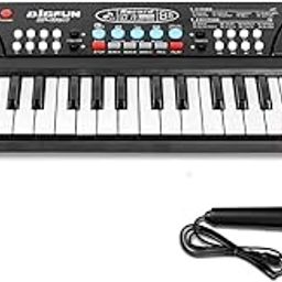 Navniva Kids Piano with Mic Recording Toys Age 3 to 5 Years Boys Girls | 37 Keys, 8 Rhythms, 8 Tones, 6 Demos | Portable Electronic Keyboard Toy Beginners Educational | Songs Recording Musical Toys-13