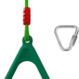 CALANDIS™ Gymnastics Rings for Kids Fitness eze for Playground Accessories Workout Green | Equipment | Gymnastics | Team Sports-image-25