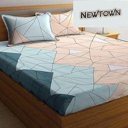 Fitted Cotton Bedsheet (Elastic) with 2 Pillow Covers (GE-EAT-AB156_fs1040)-image-69