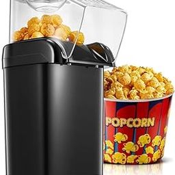 DRUMSTONE (𝐍𝐄𝐖 𝐖𝐈𝐓𝐇 𝟏9 𝐘𝐄𝐀𝐑𝐒 𝐋𝐈𝐌𝐈𝐓𝐄𝐃 𝐖𝐀𝐑𝐑𝐀𝐍𝐓𝐘) Healthy Oil-Free Black Popcorn Maker – Mini Hot Air Popcorn Machine for Quick & Healthy Snacks at Home-image-89