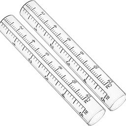 ifundom 2pcs Rain Gauge Tube Replacement for Outdoor Garden Transparent Glass Water Measure Accessories Accurate Rain Measurement for Patio-image-27