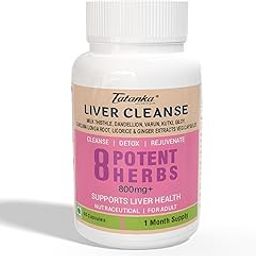 Tatanka Nutrition Liver Cleanse Has 8 Potent Herbs Like Milk Thisle Dandellion Varun Kutki Giloy Curcumalonga Licorice Ginger To Support Liver Detox Cleanse 120 Veg Capsules Pack of - 2-image-15