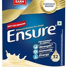 Ensure No 1 Nutritional Supplement Drink in the world 32 nutrients High Protein,Calcium,Vit D, Vanilla 400g/375g, Wt may vary-6