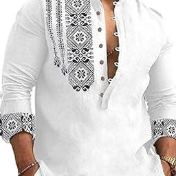 Men's Cotton Blend Mandarin Collar Self One Design Full Sleeve Casual Short Kurta-image-1