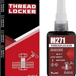 Threadlocker M271 Heavy Duty High Strength Hollow Sealant 50ml Bottle Red Metal Bolts Nuts & Anti-Rust (M271)-image-37