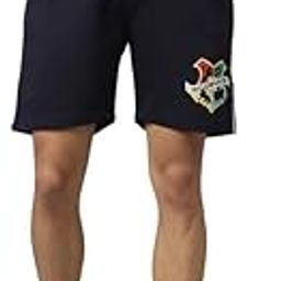 Harry Potter Printed Regular Fit Navy Blue Ploycotton Men's Shorts-picture-17